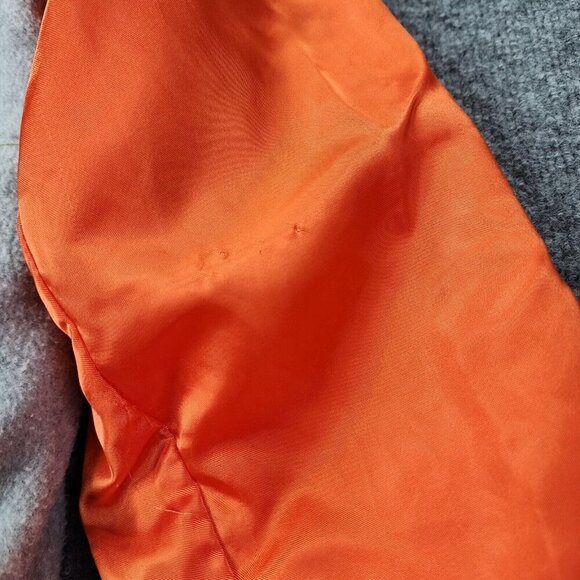 Vintage Clemson University Satin MLB Bomber Jacket Chalk Line Starter Sherpa M - Picture 7 of 16